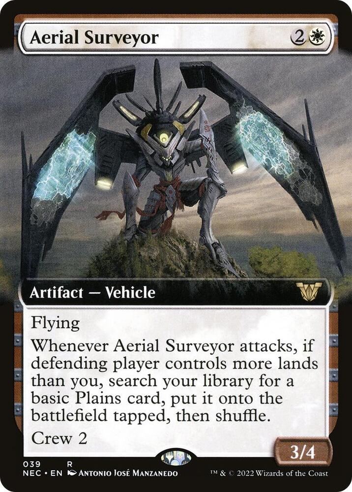 Aerial Surveyor (Extended Art) 39 card from Commander: Kamigawa: Neon Dynasty