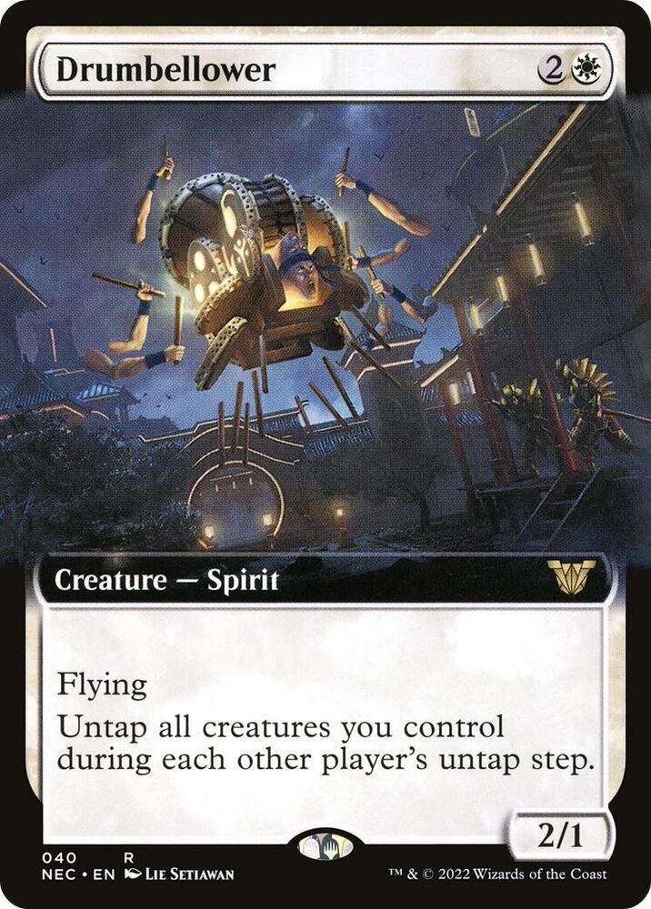 Drumbellower (Extended Art) 40 card from Commander: Kamigawa: Neon Dynasty