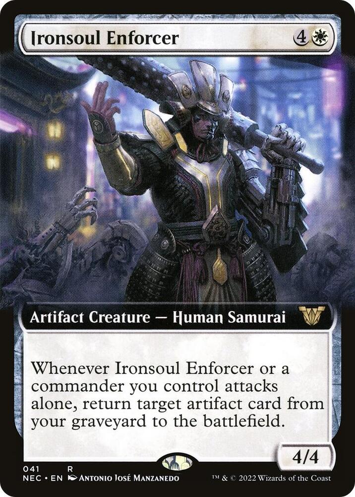 Ironsoul Enforcer (Extended Art) 41 card from Commander: Kamigawa: Neon Dynasty