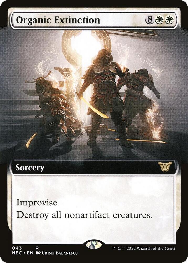 Organic Extinction (Extended Art) 43 card from Commander: Kamigawa: Neon Dynasty