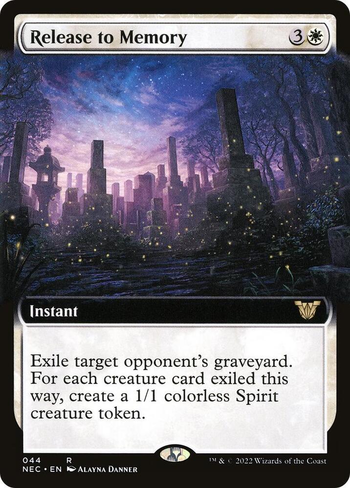 Release to Memory (Extended Art) 44 card from Commander: Kamigawa: Neon Dynasty