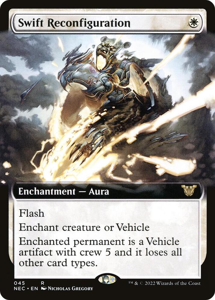 Swift Reconfiguration (Extended Art) 45 card from Commander: Kamigawa: Neon Dynasty