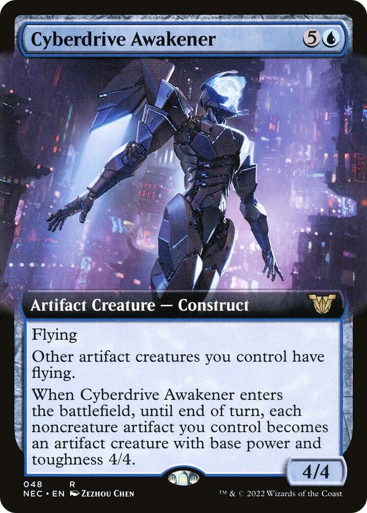 Cyberdrive Awakener (Extended Art) 48 card from Commander: Kamigawa: Neon Dynasty
