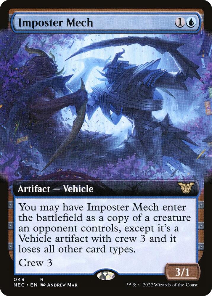 Imposter Mech (Extended Art) 49 card from Commander: Kamigawa: Neon Dynasty