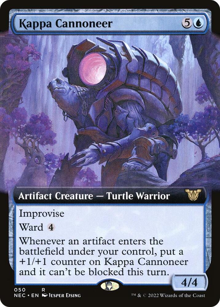 Kappa Cannoneer (Extended Art) 50 card from Commander: Kamigawa: Neon Dynasty