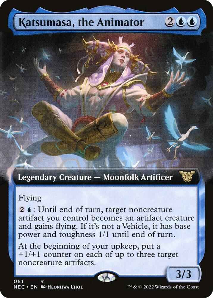 Katsumasa, the Animator (Extended Art) 51 card from Commander: Kamigawa: Neon Dynasty