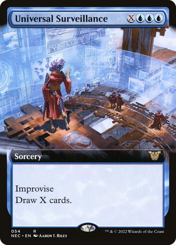 Universal Surveillance (Extended Art) 54 card from Commander: Kamigawa: Neon Dynasty