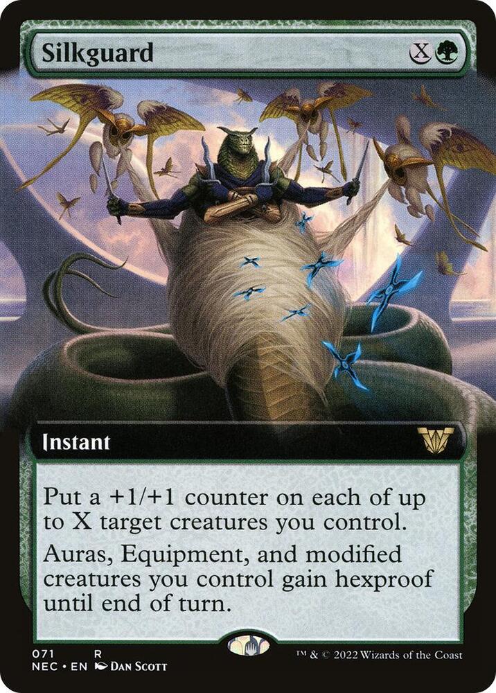 Silkguard (Extended Art) 71 card from Commander: Kamigawa: Neon Dynasty