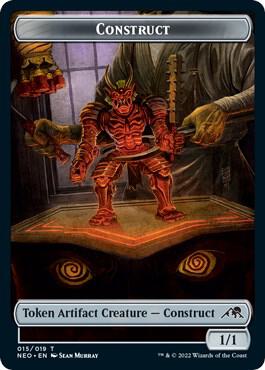 Construct (015) // Blood Double-Sided Token (Challenger 2022) 15 // 17 card from Unique and Miscellaneous Promos