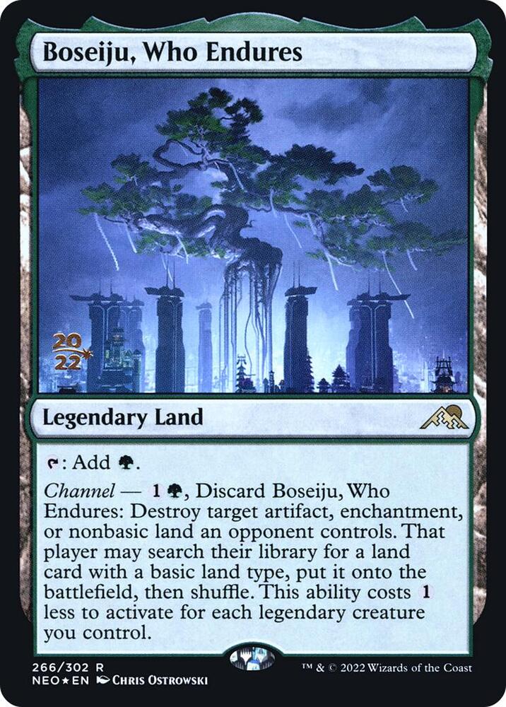 Boseiju, Who Endures 266 card from Prerelease Cards
