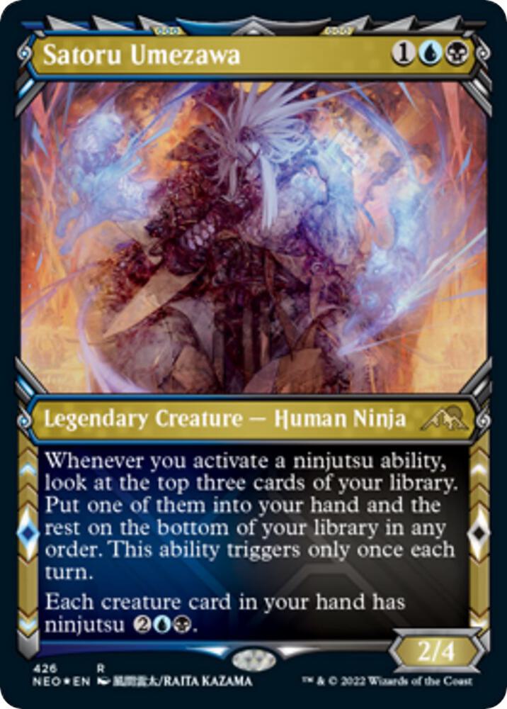 Satoru Umezawa (Showcase) (Foil Etched) 426 card from Kamigawa: Neon Dynasty