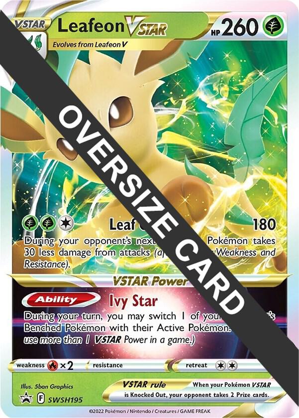 Leafeon VSTAR SWSH195 card from Jumbo Cards
