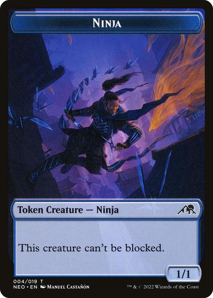 Ninja Token 4 card from Kamigawa: Neon Dynasty