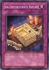 An Unfortunate Report GLAS-EN080 card from Gladiator's Assault