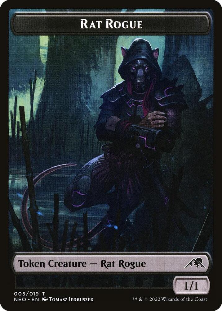 Rat Rogue Token 5 card from Kamigawa: Neon Dynasty