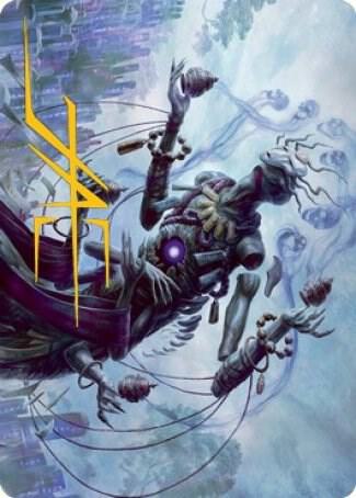 Myojin of Grim Betrayal Art Card (Gold-Stamped Signature) 9 card from Art Series: Kamigawa: Neon Dynasty
