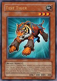 Test Tiger GLAS-EN082 card from Gladiator's Assault