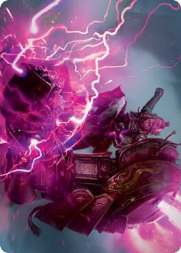 Voltage Surge Art Card 15 card from Art Series: Kamigawa: Neon Dynasty