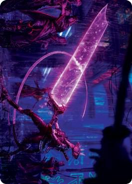 Enormous Energy Blade Art Card 16 card from Art Series: Kamigawa: Neon Dynasty