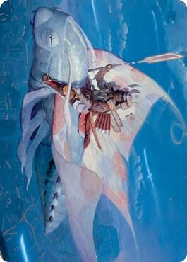 Sky-Blessed Samurai Art Card 19 card from Art Series: Kamigawa: Neon Dynasty