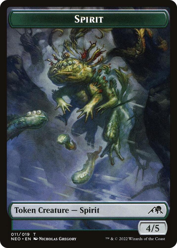 Spirit Token 11 card from Kamigawa: Neon Dynasty