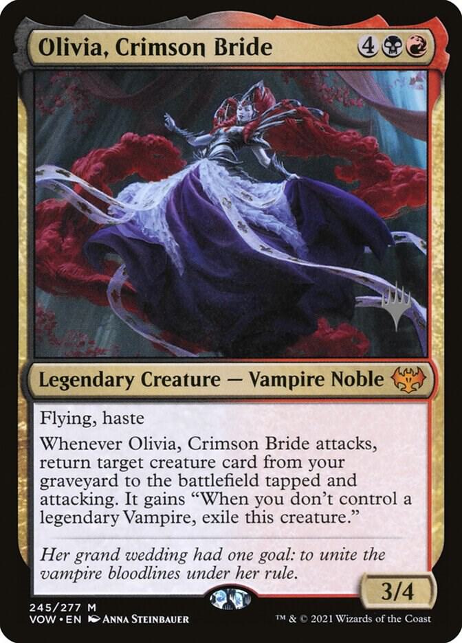 Olivia, Crimson Bride 245 card from Promo Pack: Kamigawa: Neon Dynasty