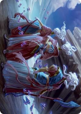 Guardians of Oboro Art Card 30 card from Art Series: Kamigawa: Neon Dynasty
