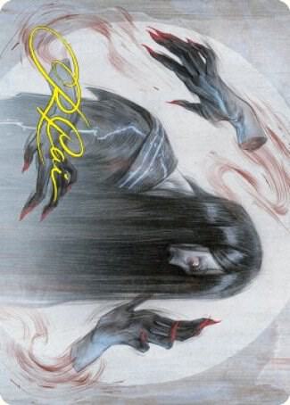 Clawing Torment Art Card (Gold-Stamped Signature) 32 card from Art Series: Kamigawa: Neon Dynasty