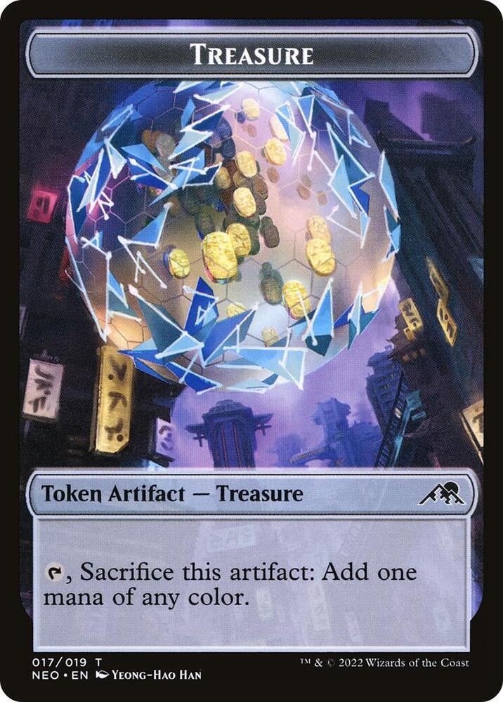 Treasure Token 17 card from Kamigawa: Neon Dynasty