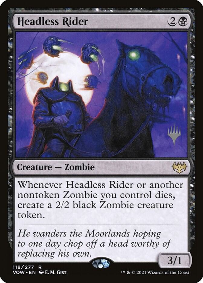 Headless Rider 118 card from Promo Pack: Kamigawa: Neon Dynasty