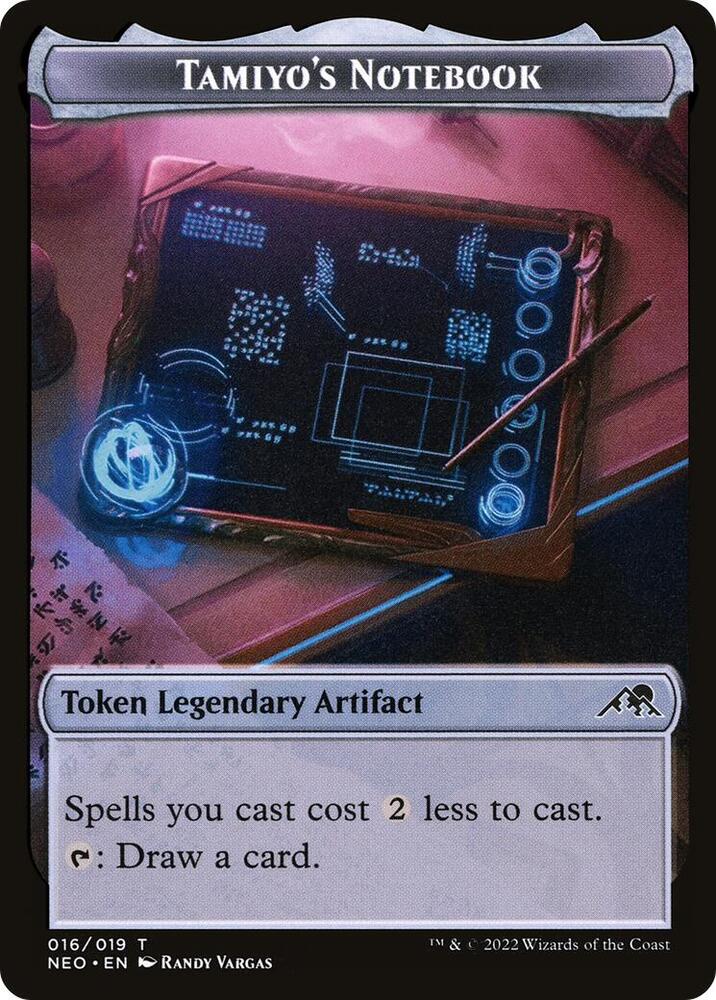 Tamiyo's Notebook Token 16 card from Kamigawa: Neon Dynasty