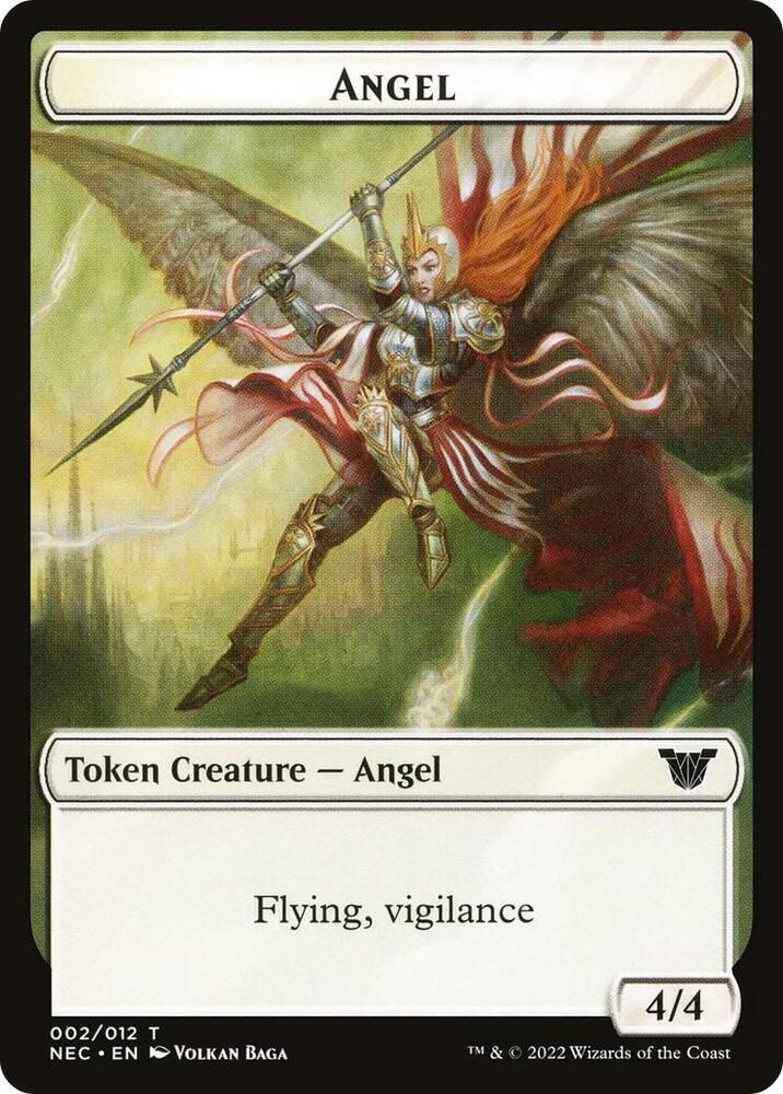 Angel // Elephant Double-Sided Token 2 // 8 card from Commander: Kamigawa: Neon Dynasty