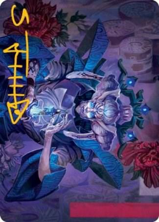 Tameshi, Reality Architect Art Card (36/81) (Gold-Stamped Signature) card from Art Series: Kamigawa: Neon Dynasty