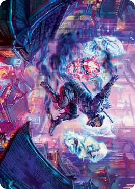 Thousand-Faced Shadow Art Card 37 card from Art Series: Kamigawa: Neon Dynasty