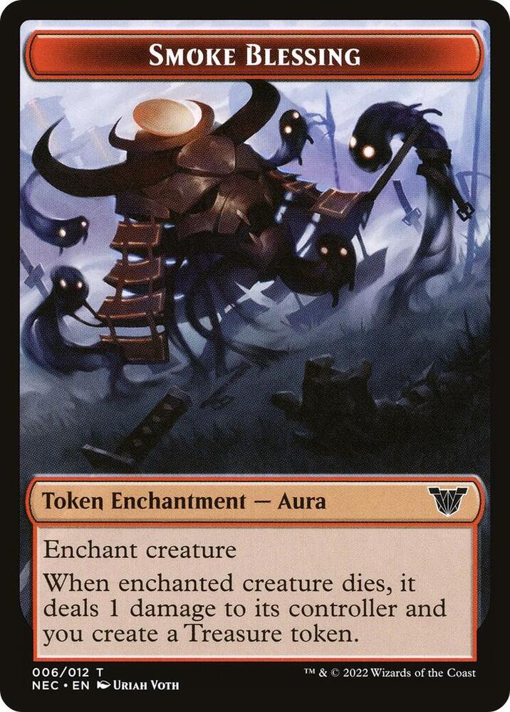 Smoke Blessing // Spirit Double-sided Token 6 // 9 card from Commander: Kamigawa: Neon Dynasty