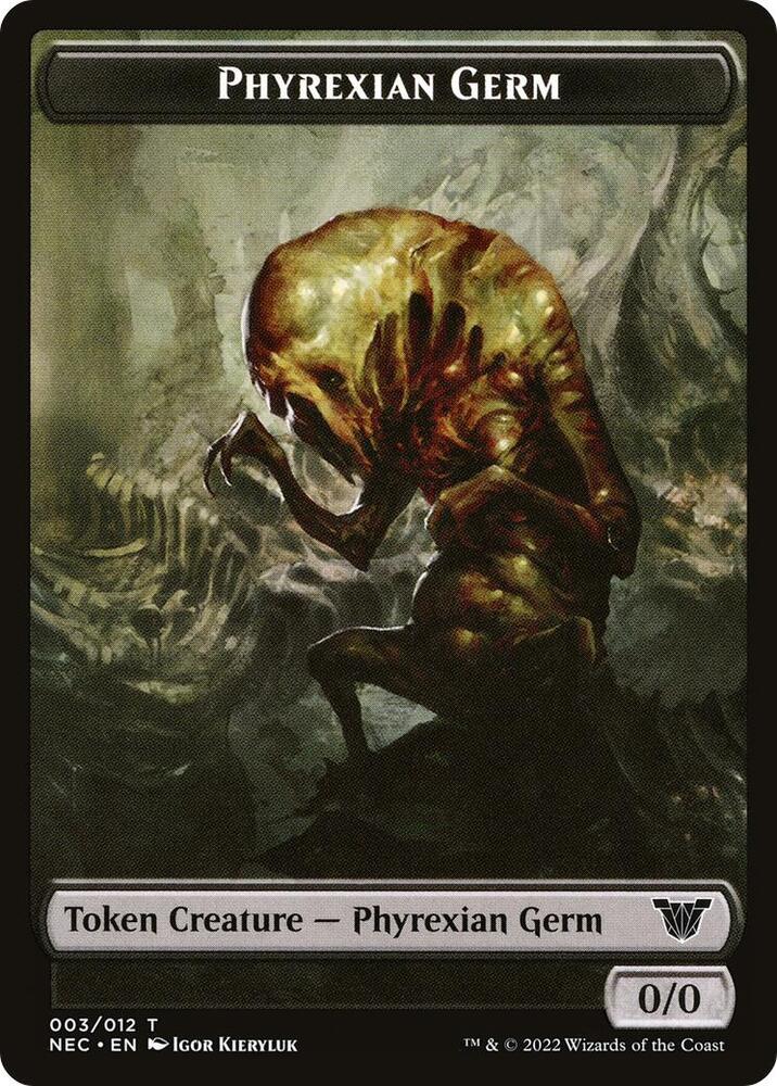 Phyrexian Germ // Spirit Double-Sided Token 3 // 2 card from Commander: Kamigawa: Neon Dynasty