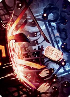 Smoke Spirits' Aid Art Card 41 card from Art Series: Kamigawa: Neon Dynasty