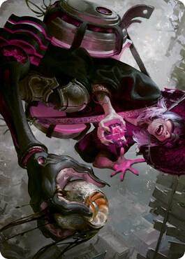 Undercity Scrounger Art Card 42 card from Art Series: Kamigawa: Neon Dynasty