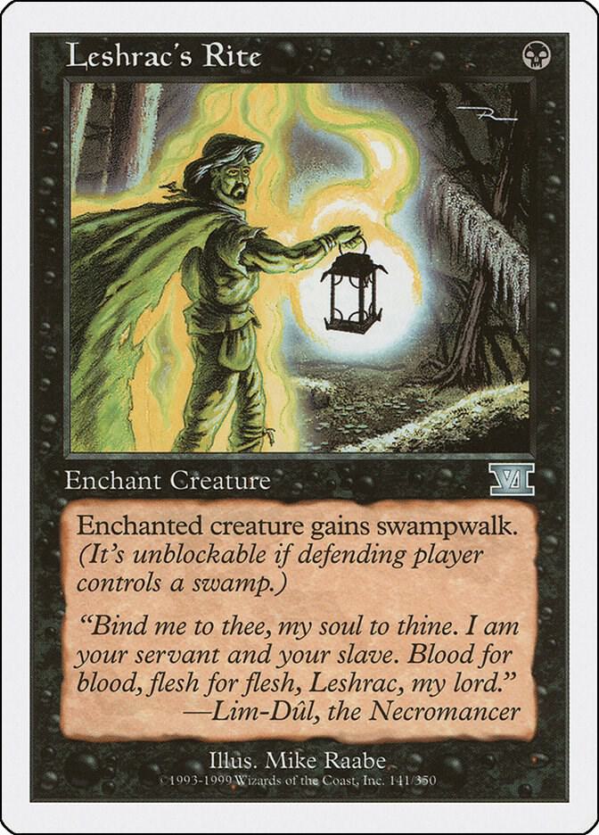 Leshrac's Rite 141 card from Classic Sixth Edition