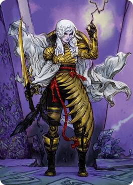 The Wandering Emperor Art Card (49/81) card from Art Series: Kamigawa: Neon Dynasty