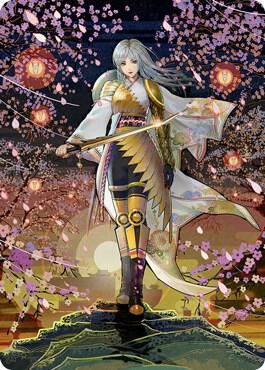 The Wandering Emperor Art Card (50/81) card from Art Series: Kamigawa: Neon Dynasty