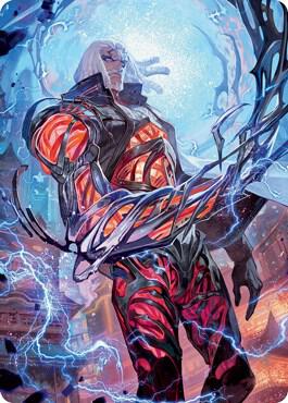 Tezzeret, Betrayer of Flesh Art Card 54 card from Art Series: Kamigawa: Neon Dynasty