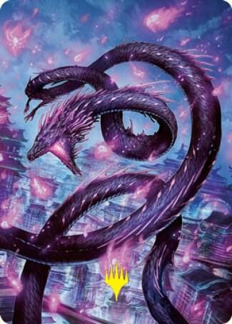 Junji, the Midnight Sky Art Card (58/81) (Gold-Stamped Signature) card from Art Series: Kamigawa: Neon Dynasty