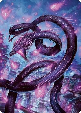 Junji, the Midnight Sky Art Card (58/81) card from Art Series: Kamigawa: Neon Dynasty