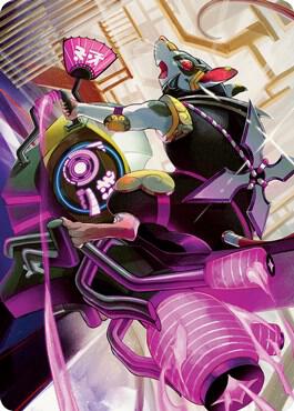 Nashi, Moon Sage's Scion Art Card 59 card from Art Series: Kamigawa: Neon Dynasty