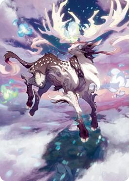 Hinata, Dawn-Crowned Art Card 68 card from Art Series: Kamigawa: Neon Dynasty
