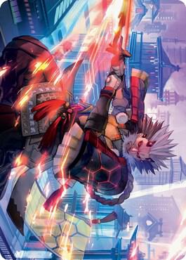 Isshin, Two Heavens as One Art Card (69/81) card from Art Series: Kamigawa: Neon Dynasty