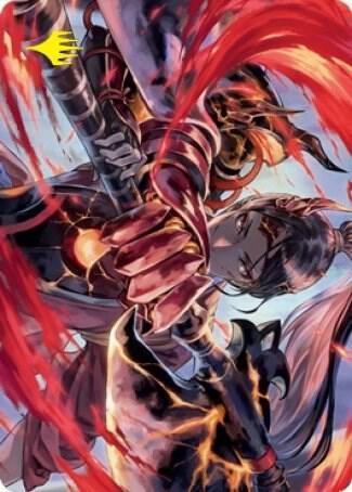 Risona, Asari Commander Art Card (Gold-Stamped Signature) 72 card from Art Series: Kamigawa: Neon Dynasty