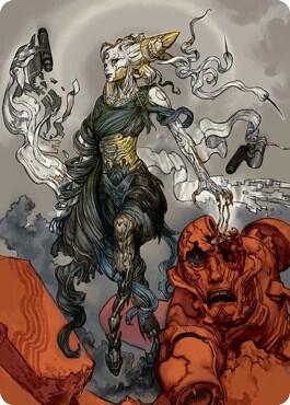 Tamiyo, Compleated Sage Art Card 76 card from Art Series: Kamigawa: Neon Dynasty
