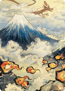 Mountain (299) Art Card 78 card from Art Series: Kamigawa: Neon Dynasty